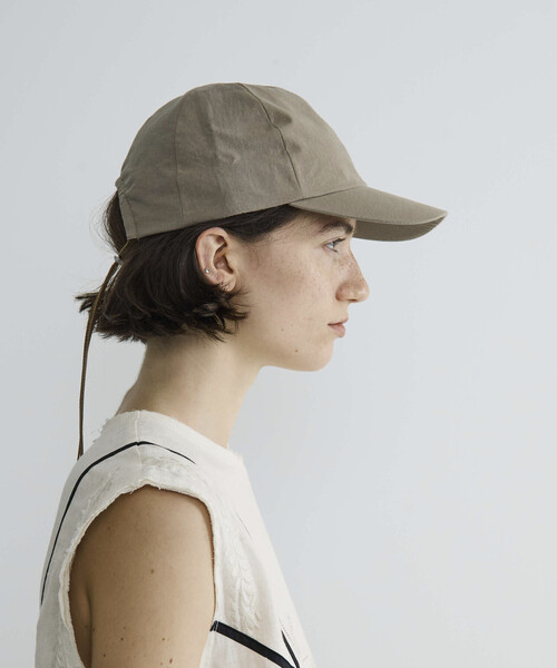 La Maison de Lyllis（メゾンドリリス）の「La Maison de Lyllis/ラ メゾン ド リリス SKYCAP / 2261021 / キャップ（ハット・レディース・グリーン/ブラック・ONE SIZE）」の2枚目の写真