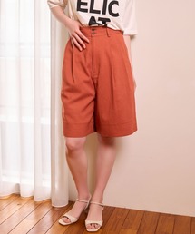mysty woman | タックハーフパンツ 666536(その他パンツ)