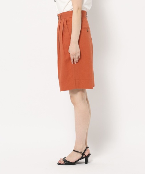 mysty woman(ミスティウーマン)の「タックハーフパンツ 666536(その他パンツ・レディース・ダークオレンジ/ブラック/ベージュ・SMALL/MEDIUM)」の16枚目の写真
