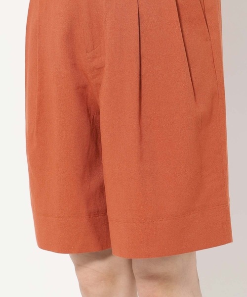 mysty woman(ミスティウーマン)の「タックハーフパンツ 666536(その他パンツ・レディース・ダークオレンジ/ブラック/ベージュ・SMALL/MEDIUM)」の20枚目の写真