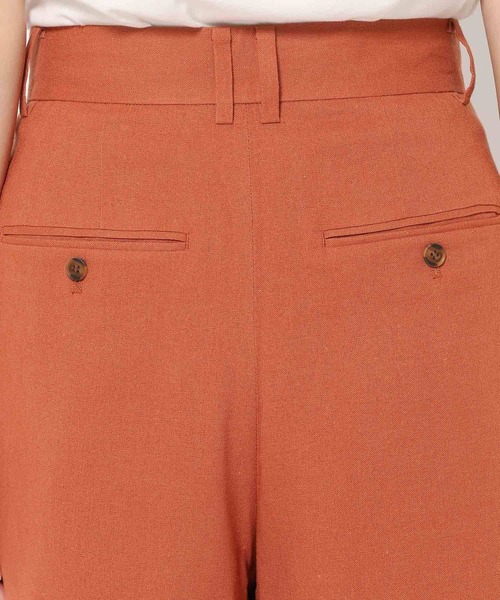 mysty woman(ミスティウーマン)の「タックハーフパンツ 666536(その他パンツ・レディース・ダークオレンジ/ブラック/ベージュ・SMALL/MEDIUM)」の21枚目の写真