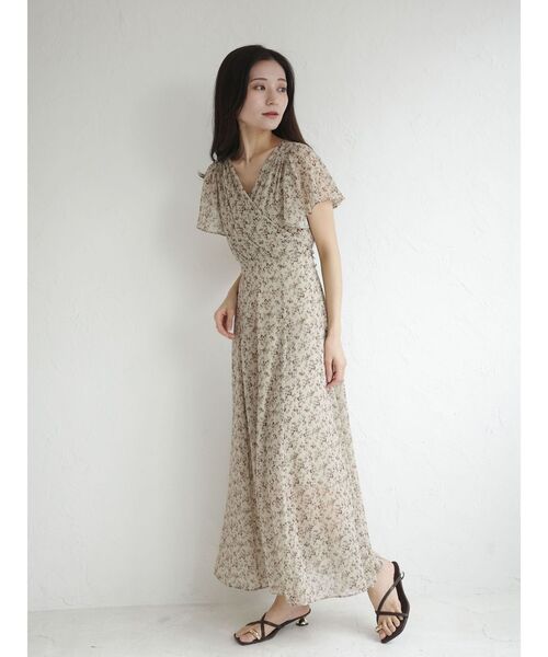 LAGUNAMOON(ラグナムーン)の「フローラルカシュクールワンピース 【夏服】(ワンピース・レディース・イエロー/ブルー・SMALL/MEDIUM)」の7枚目の写真