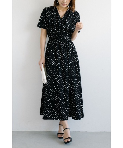 【4月12日までの出品】エムドゥ　プリントカシュクール女神ワンピース プリントカシュクール女神ワンピース（ワンピース）｜M.deux（エムドゥ