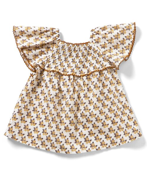 Seraph（セラフ）の「エスニック柄ブラウス（シャツ/ブラウス・キッズ・マスタード/ブルー・110/120/130/140/100/90/80）」の3枚目の写真