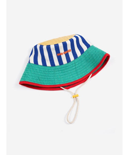 ぼのぼの　バケハ セール】Bobo Choses striped bucket hat（ハット）｜BOBO CHOSES