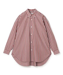 コットンブロード ボタンダウン ロングシャツ