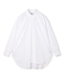 コットンブロード ボタンダウン ロングシャツ