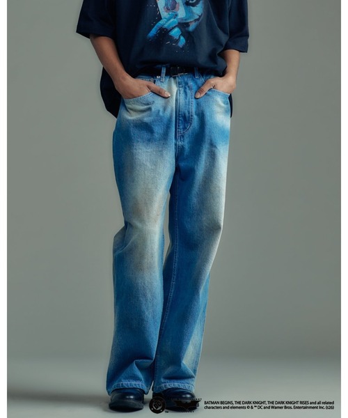 ADAM PATEK(アダムパテック)の「【ADAM PATEK】aged finish denim pant デニムパンツ(デニムパンツ・メンズ・ブラック/ブルー・3/2/1)」の2枚目の写真