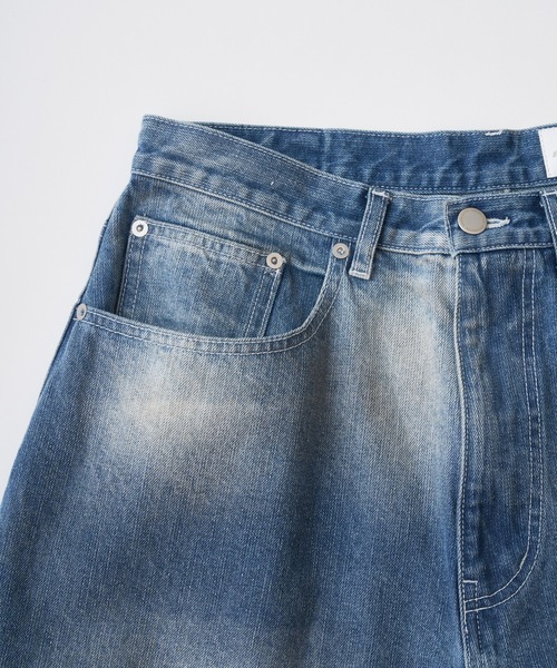 ADAM PATEK(アダムパテック)の「【ADAM PATEK】aged finish denim pant デニムパンツ(デニムパンツ・メンズ・ブラック/ブルー・3/2/1)」の5枚目の写真