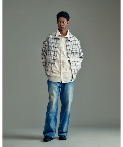 ADAM PATEK(アダムパテック)の「【ADAM PATEK】aged finish denim pant デニムパンツ(デニムパンツ・メンズ・ブラック/ブルー・3/2/1)」の8枚目の写真