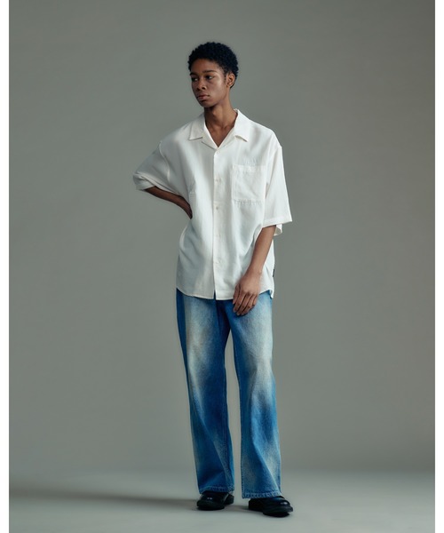 ADAM PATEK(アダムパテック)の「【ADAM PATEK】aged finish denim pant デニムパンツ(デニムパンツ・メンズ・ブラック/ブルー・3/2/1)」の12枚目の写真