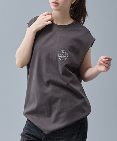 PARIS SAINT-GERMAIN(パリサンジェルマン)の「【Paris Saint-Germain / パリ・サン=ジェルマン】 JP METALIC LOGO TANK(Tシャツ/カットソー・メンズ・ブラック/チャコールグレー/ホワイト/グリーン・X-LARGE/LARGE/MEDIUM)」の4枚目の写真