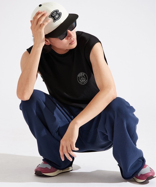 PARIS SAINT-GERMAIN(パリサンジェルマン)の「【Paris Saint-Germain / パリ・サン=ジェルマン】 JP METALIC LOGO TANK(Tシャツ/カットソー・メンズ・ブラック/チャコールグレー/ホワイト/グリーン・X-LARGE/LARGE/MEDIUM)」の6枚目の写真
