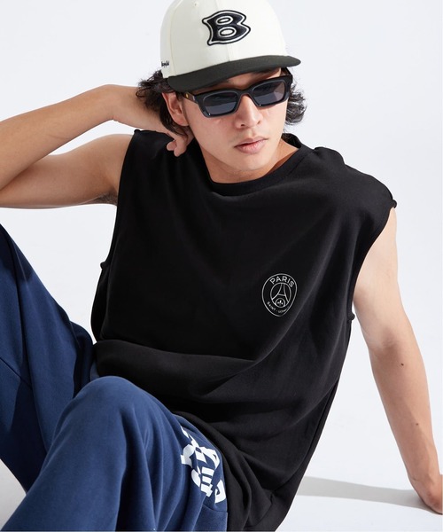 PARIS SAINT-GERMAIN(パリサンジェルマン)の「【Paris Saint-Germain / パリ・サン=ジェルマン】 JP METALIC LOGO TANK(Tシャツ/カットソー・メンズ・ブラック/チャコールグレー/ホワイト/グリーン・X-LARGE/LARGE/MEDIUM)」の8枚目の写真