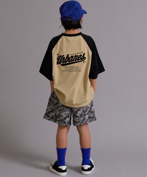 PAIRMANON STREET(ペアマノンストリート)の「【90-160cm】【綿100%】吸水速乾 ラグランサガラ半袖T【PAIRMANON STREET】(Tシャツ/カットソー・キッズ・オフホワイト/グリーン/ベージュ/ネイビー・100/110/120/130/140/150/160/90)」の16枚目の写真