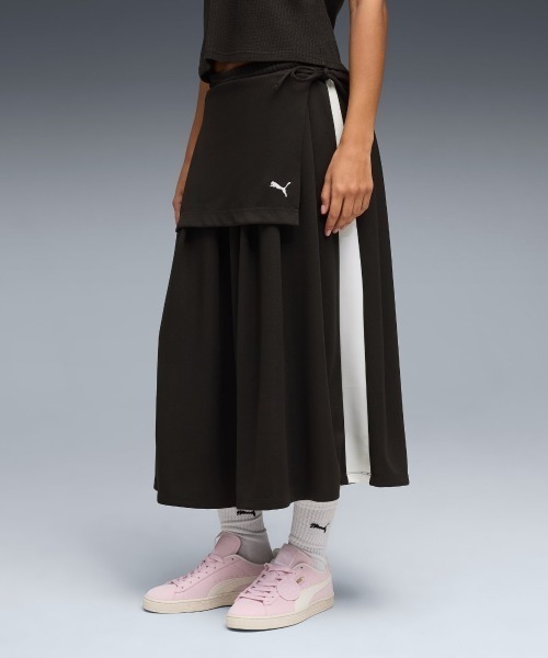 PUMA T7 MIDI PLEATED SKIRT WNS（プーマ T7 ミディ プリーツ スカート