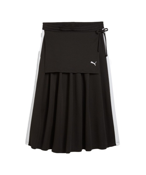 PUMA(プーマ)の「PUMA T7 MIDI PLEATED SKIRT WNS(プーマ T7 ミディ プリーツ スカート)(スカート・レディース・ブラウン系/ブラック系・SMALL/MEDIUM/LARGE)」の6枚目の写真