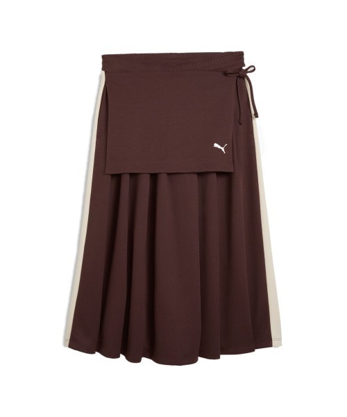 PUMA(プーマ)の「PUMA T7 MIDI PLEATED SKIRT WNS(プーマ T7 ミディ プリーツ スカート)(スカート・レディース・ブラウン系/ブラック系・SMALL/MEDIUM/LARGE)」の10枚目の写真