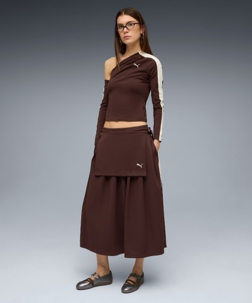 PUMA T7 MIDI PLEATED SKIRT WNS（プーマ T7 ミディ プリーツ スカート