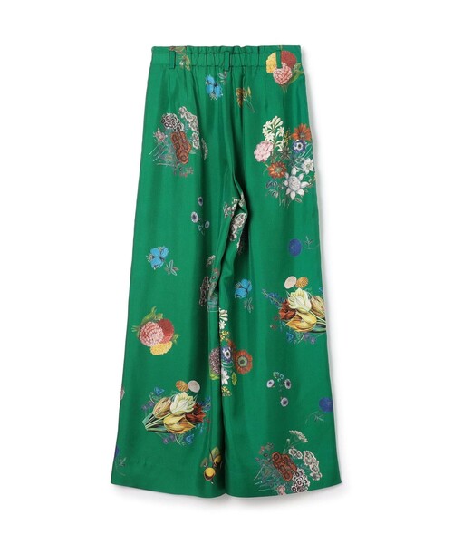 caban(キャバン)の「シルク BOUQUETプリント 2タックワイドパンツ(その他パンツ・レディース・ブラック系その他/カーキ/ブラウン系その他/ホワイト系その他・S/XS)」の6枚目の写真