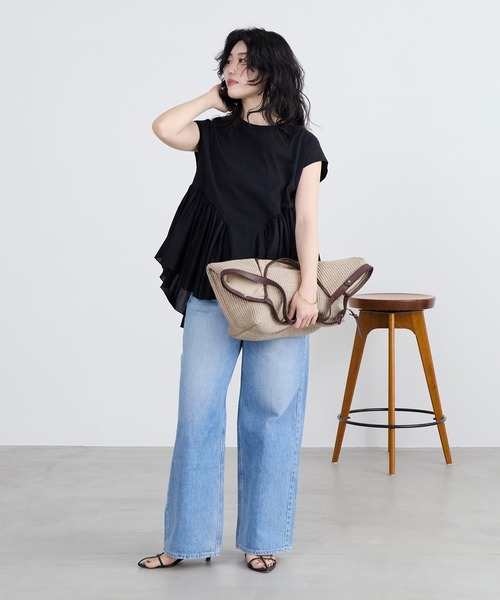 marco masi（マルコマージ）の「【MARCO MASI】ラフィア風ハンドバッグ（ハンドバッグ・レディース・グレイッシュベージュ・FREE）」の12枚目の写真