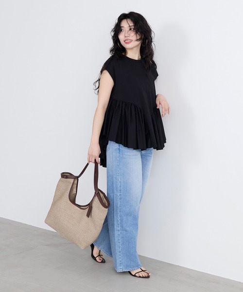 marco masi（マルコマージ）の「【MARCO MASI】ラフィア風ハンドバッグ（ハンドバッグ・レディース・グレイッシュベージュ・FREE）」の14枚目の写真