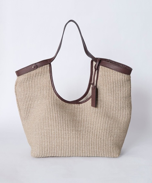 marco masi（マルコマージ）の「【MARCO MASI】ラフィア風ハンドバッグ（ハンドバッグ・レディース・グレイッシュベージュ・FREE）」の15枚目の写真