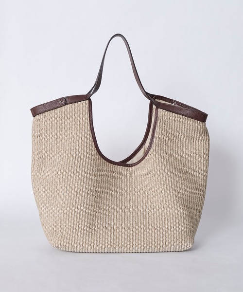 marco masi（マルコマージ）の「【MARCO MASI】ラフィア風ハンドバッグ（ハンドバッグ・レディース・グレイッシュベージュ・FREE）」の17枚目の写真