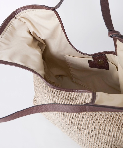 marco masi（マルコマージ）の「【MARCO MASI】ラフィア風ハンドバッグ（ハンドバッグ・レディース・グレイッシュベージュ・FREE）」の18枚目の写真