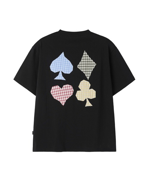 OY(オーワイ)の「『OY/オーワイ』CHECK TRUMP PATCH TEE /チェックトランプパッチTシャツ(Tシャツ/カットソー・メンズ・ブラック/ホワイト・L/M)」の15枚目の写真