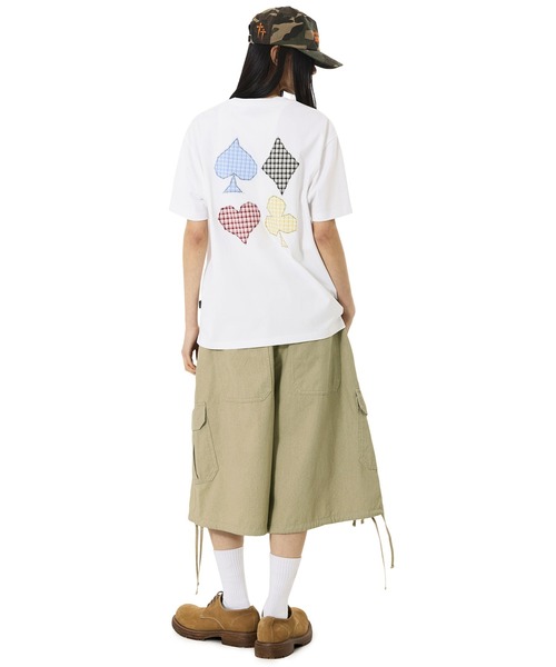 OY(オーワイ)の「『OY/オーワイ』CHECK TRUMP PATCH TEE /チェックトランプパッチTシャツ(Tシャツ/カットソー・メンズ・ブラック/ホワイト・L/M)」の13枚目の写真