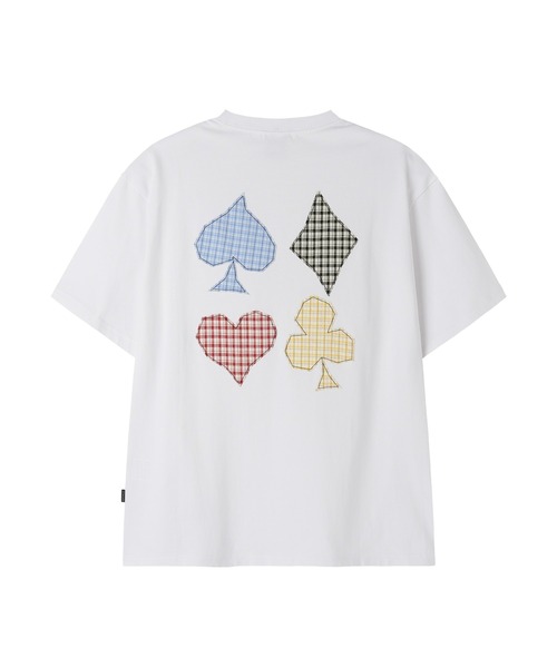 OY(オーワイ)の「『OY/オーワイ』CHECK TRUMP PATCH TEE /チェックトランプパッチTシャツ(Tシャツ/カットソー・メンズ・ブラック/ホワイト・L/M)」の17枚目の写真