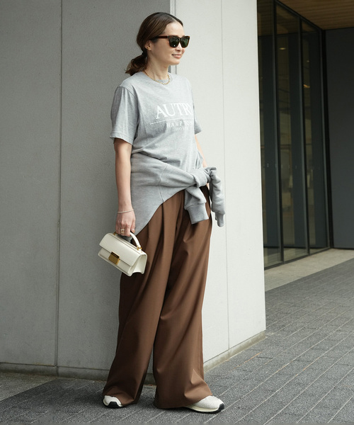 Deuxieme Classe（ドゥーズィエムクラス）の「*COOL VICTORIAN イージーパンツ（スラックス・レディース・ライトグレー/ブラウン・34/36/38）」の17枚目の写真