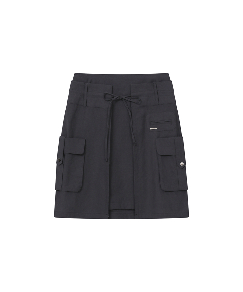 Miseki SEOUL(ミセキソウル)の「Layered pocket cargo skirt CHARCOAL(スカート・レディース・その他・2/1)」の2枚目の写真