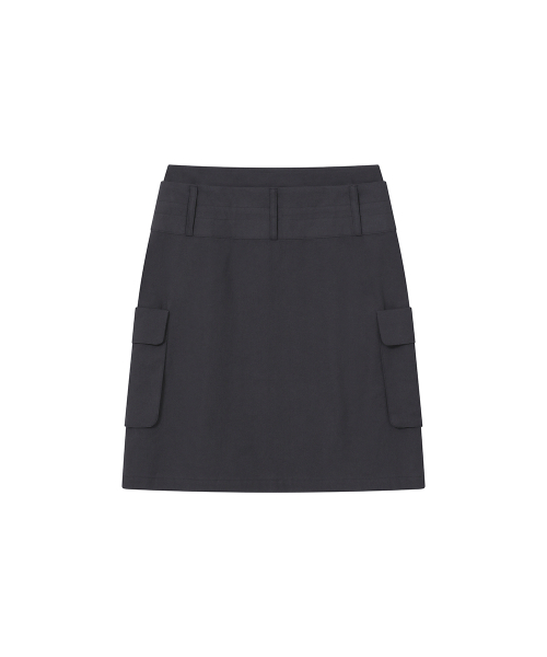 Miseki SEOUL(ミセキソウル)の「Layered pocket cargo skirt CHARCOAL(スカート・レディース・その他・2/1)」の3枚目の写真