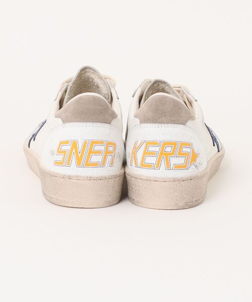 GOLDEN GOOSE(ゴールデングース)の「レディース Ball Star ナッパレザー ホワイトスター&グリッターヒールタブ(スニーカー・レディース・ホワイト×ブルー・35/37/40/39)」の7枚目の写真