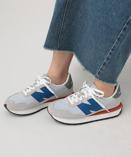 NEW BALANCE（ニューバランス）の「【new balance（ニューバランス）】MS237（WOMEN）（スニーカー・レディース・ホワイト/ブルー・MEDIUM/LARGE）」の2枚目の写真