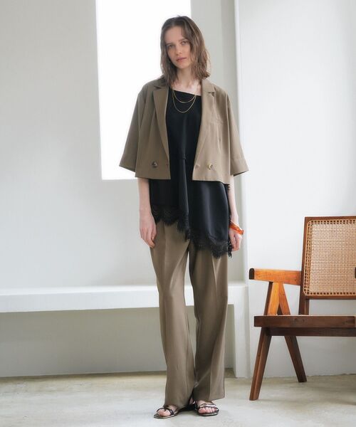 YECCA VECCA(イェッカヴェッカ)の「2wayアシメデザインノースリーブブラウス(シャツ/ブラウス・レディース・ブラック/オフホワイト・FREE)」の14枚目の写真