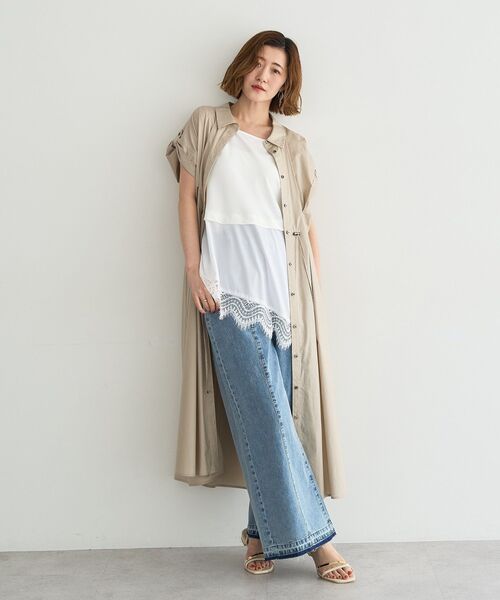 YECCA VECCA(イェッカヴェッカ)の「2wayアシメデザインノースリーブブラウス(シャツ/ブラウス・レディース・ブラック/オフホワイト・FREE)」の22枚目の写真