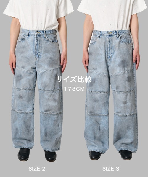 ASTRAET(アストラット)の「ASU CO 切り替え WIDE(デニムパンツ・メンズ・ライトブルー・2/3)」の15枚目の写真