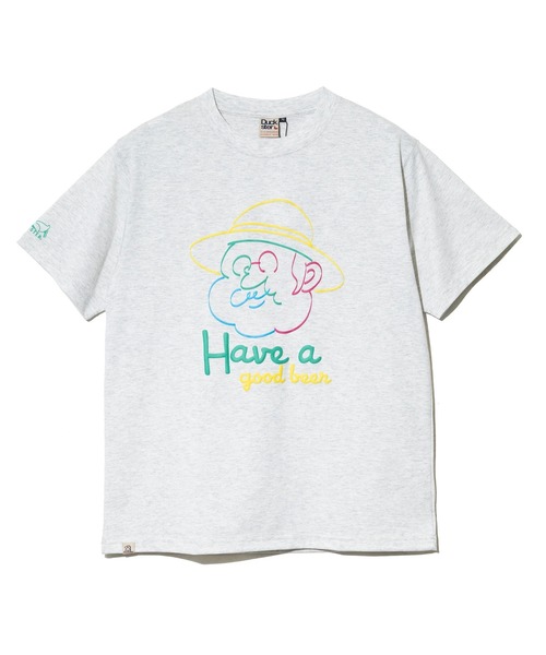Duckster(ダックスター)の「Duckster/ダックスター T/C 度詰め天竺 レギュラーS/STEE《Have a good》(Tシャツ/カットソー・メンズ・オートミール/ミント/ライトピンク・MEDIUM/LARGE/X-LARGE)」の4枚目の写真