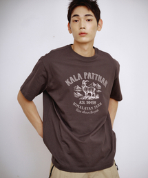 KALAPATTHAR（カラパタール）の「VINTAGE KP DEER GRAPHIC SHORT-SLEEVED T-SHIRT - GREY（Tシャツ/カットソー）」