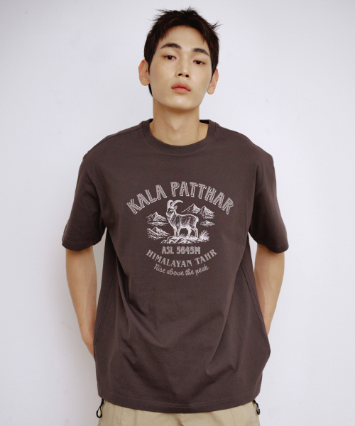 KALAPATTHAR(カラパタール)の「VINTAGE KP DEER GRAPHIC SHORT-SLEEVED T-SHIRT - GREY(Tシャツ/カットソー・メンズ・その他・MEDIUM/LARGE/X-LARGE)」の3枚目の写真