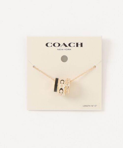 COACH（コーチ）の「リピーテッド C ロンデル ネックレス（ネックレス・レディース・ゴールド系その他・ONE）」の2枚目の写真