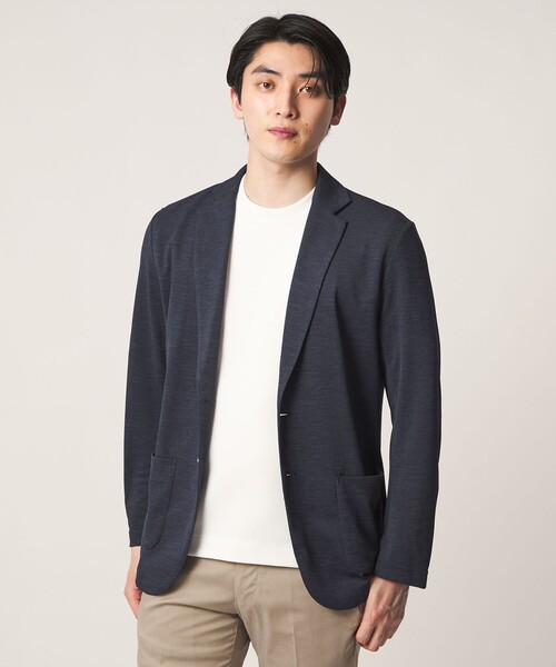 A DAY IN THE LIFE UNITED ARROWS(アデイインザライフユナイテッドアローズ)の「メランジ カノコ カーディガンジャケット-吸水速乾-<A DAY IN THE LIFE>(カーディガン/ボレロ・メンズ・グレー系/ブラック/ネイビー・XL/L/M/S)」の4枚目の写真