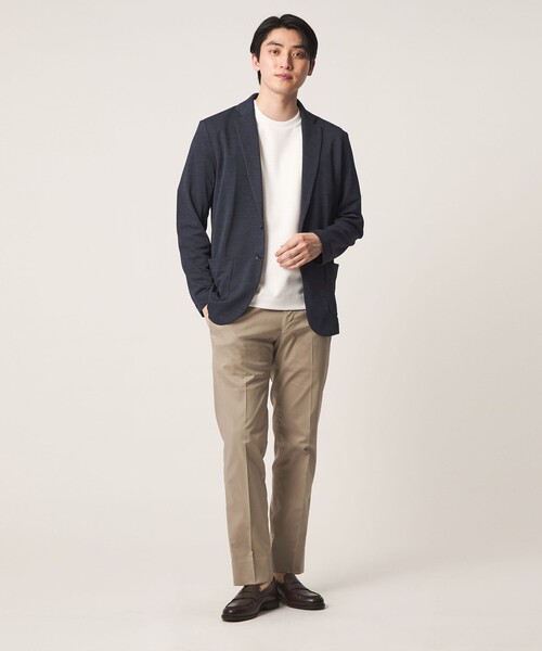 A DAY IN THE LIFE UNITED ARROWS(アデイインザライフユナイテッドアローズ)の「メランジ カノコ カーディガンジャケット-吸水速乾-<A DAY IN THE LIFE>(カーディガン/ボレロ・メンズ・グレー系/ブラック/ネイビー・XL/L/M/S)」の5枚目の写真