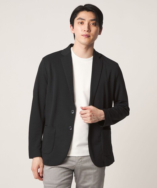 A DAY IN THE LIFE UNITED ARROWS(アデイインザライフユナイテッドアローズ)の「メランジ カノコ カーディガンジャケット-吸水速乾-<A DAY IN THE LIFE>(カーディガン/ボレロ・メンズ・グレー系/ブラック/ネイビー・XL/L/M/S)」の7枚目の写真