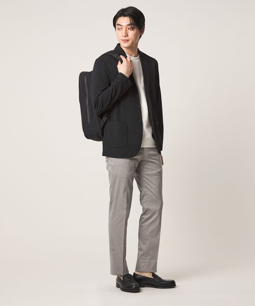 A DAY IN THE LIFE UNITED ARROWS(アデイインザライフユナイテッドアローズ)の「メランジ カノコ カーディガンジャケット-吸水速乾-<A DAY IN THE LIFE>(カーディガン/ボレロ・メンズ・グレー系/ブラック/ネイビー・XL/L/M/S)」の8枚目の写真
