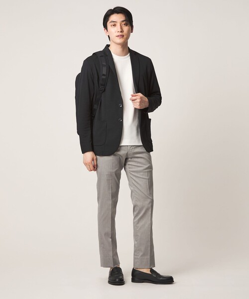 A DAY IN THE LIFE UNITED ARROWS(アデイインザライフユナイテッドアローズ)の「メランジ カノコ カーディガンジャケット-吸水速乾-<A DAY IN THE LIFE>(カーディガン/ボレロ・メンズ・グレー系/ブラック/ネイビー・XL/L/M/S)」の9枚目の写真