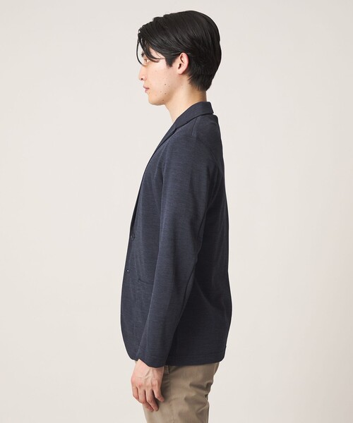 A DAY IN THE LIFE UNITED ARROWS(アデイインザライフユナイテッドアローズ)の「メランジ カノコ カーディガンジャケット-吸水速乾-<A DAY IN THE LIFE>(カーディガン/ボレロ・メンズ・グレー系/ブラック/ネイビー・XL/L/M/S)」の11枚目の写真